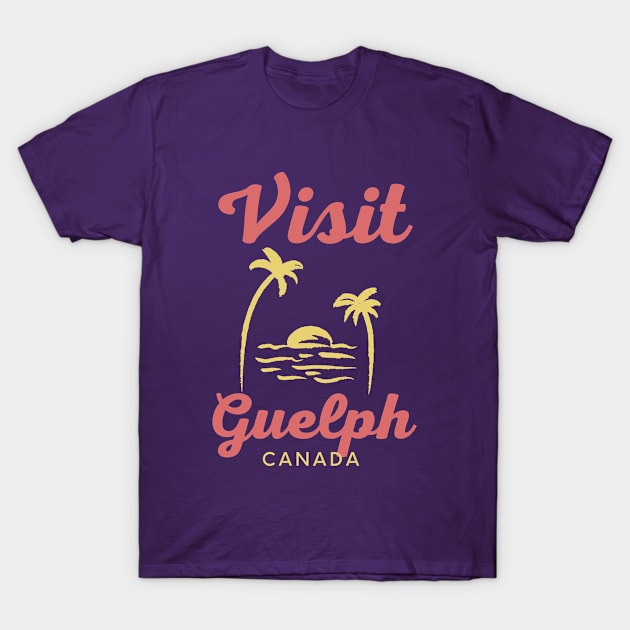 Guelph Canada - Funny Canadian Beach Art T-Shirt by Buster Piper